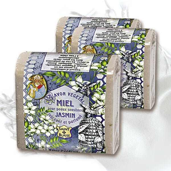Savon végétal au miel, karité & Jasmin