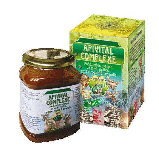 Apivital - Complexe miel, pollen, gelée royale, & propolis 500g