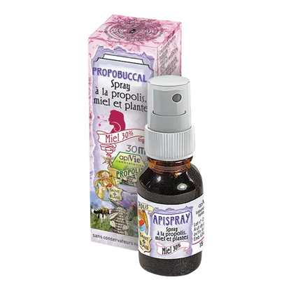 Propobuccal (ex Prodontal) - spray propolis, miel et plantes 30ml Apivie