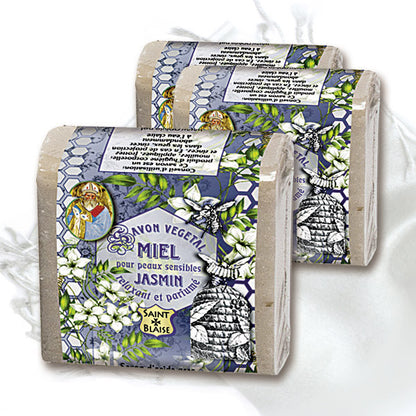 Savon végétal au miel, karité & Jasmin